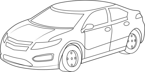 Detail Clipart Car Black And White Nomer 30