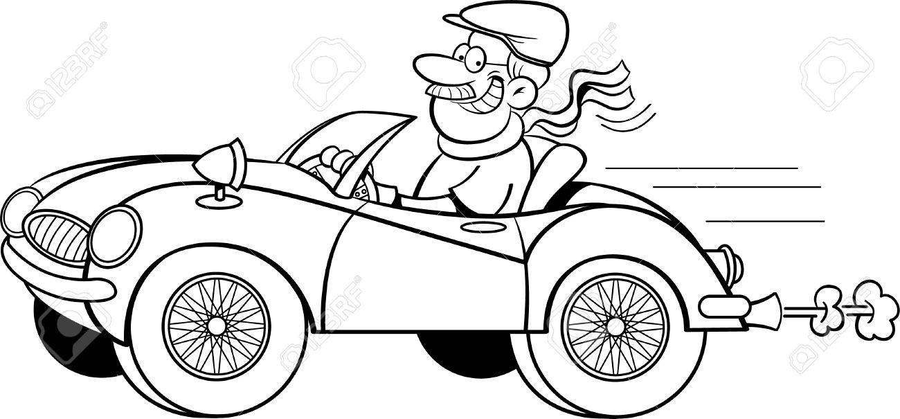 Detail Clipart Car Black And White Nomer 44