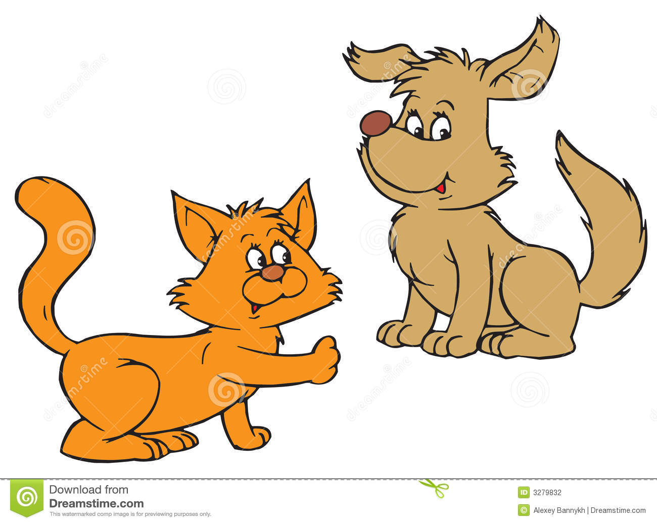 Detail Clipart Cats And Dogs Nomer 31