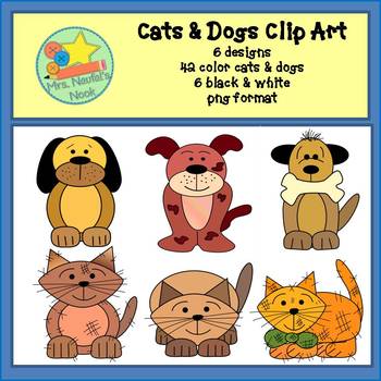 Detail Clipart Cats And Dogs Nomer 43