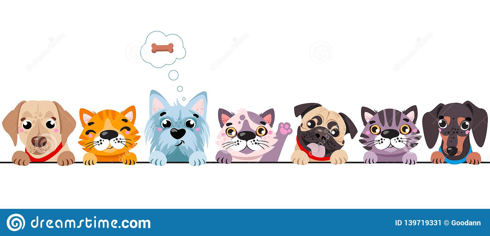 Detail Clipart Cats And Dogs Nomer 49