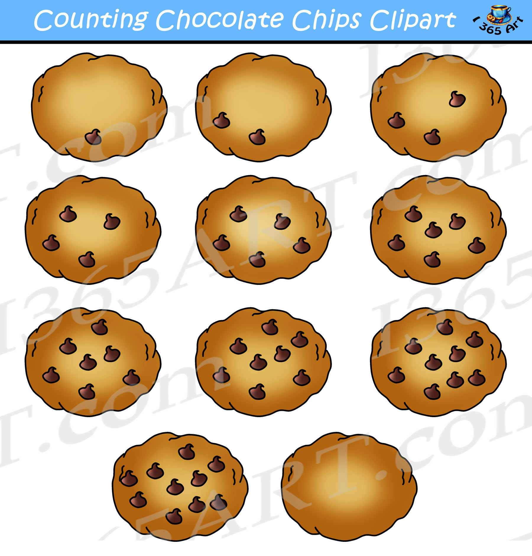 Detail Clipart Chocolate Chip Cookie Nomer 49