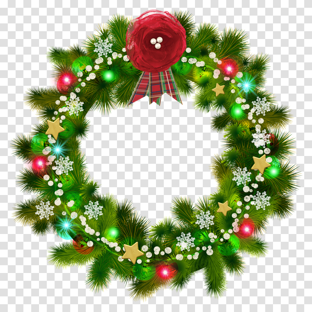 Detail Clipart Christmas Garland Nomer 34