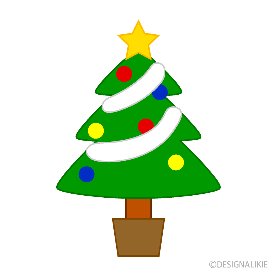 Detail Clipart Christmas Tree Nomer 21