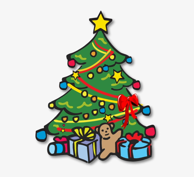 Detail Clipart Christmas Tree Nomer 23