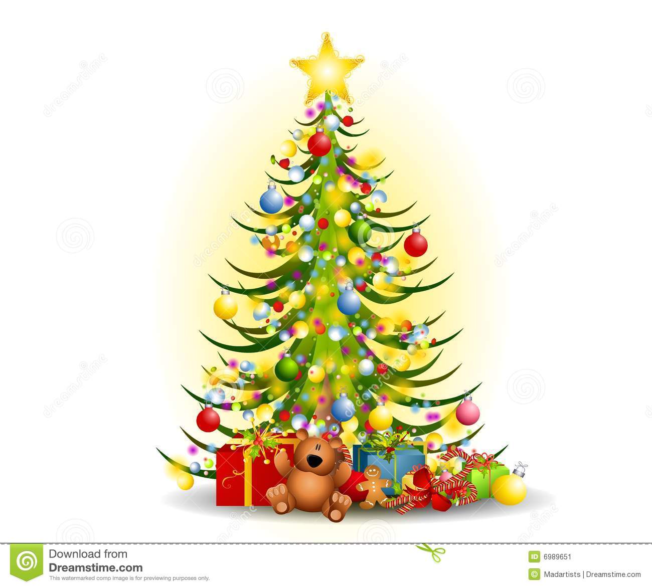 Detail Clipart Christmas Tree Nomer 46