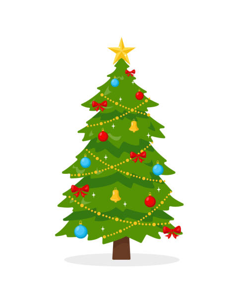 Detail Clipart Christmas Tree Nomer 6