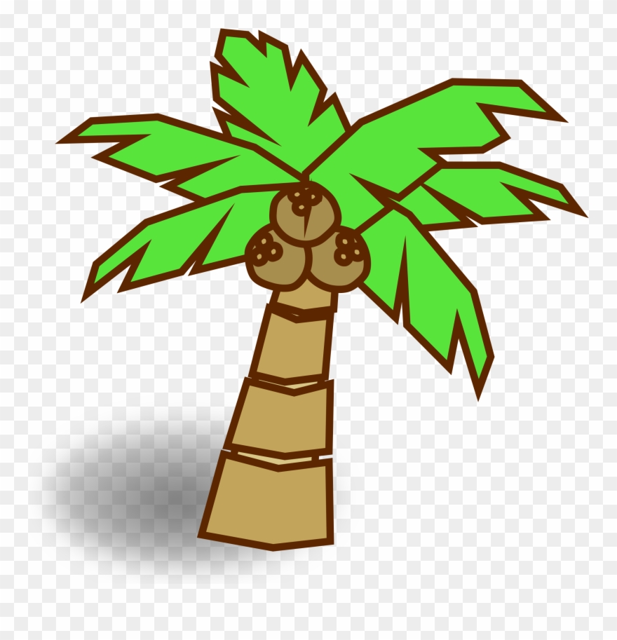 Detail Clipart Coconut Tree Nomer 45