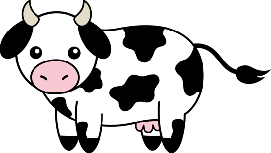 Detail Clipart Cow Black And White Nomer 4