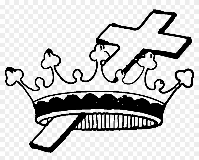 Detail Clipart Cross And Crown Nomer 5