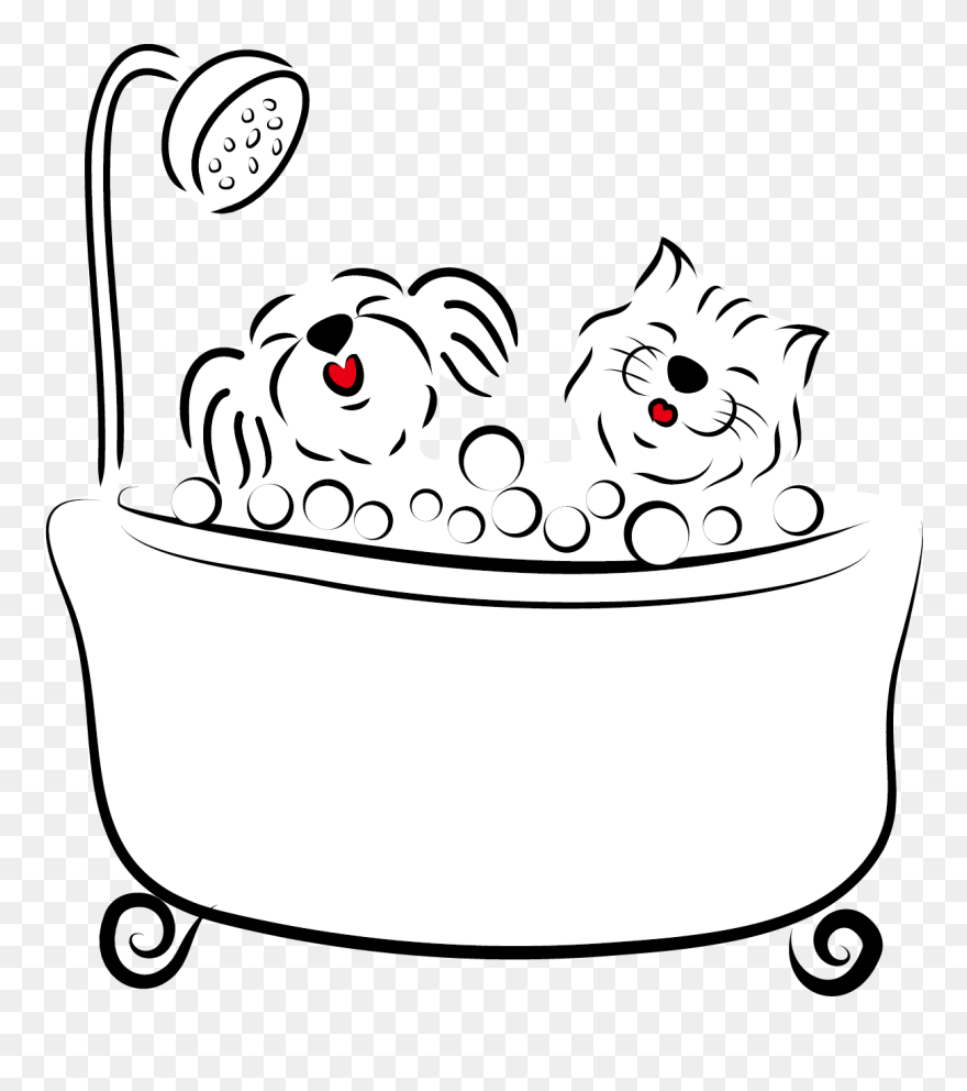 Detail Clipart Dog Bath Nomer 24