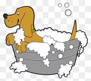 Detail Clipart Dog Bath Nomer 34