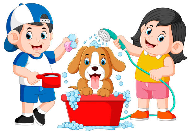 Detail Clipart Dog Bath Nomer 4