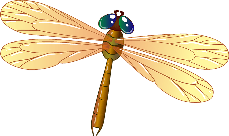 Detail Clipart Dragonflies Nomer 23