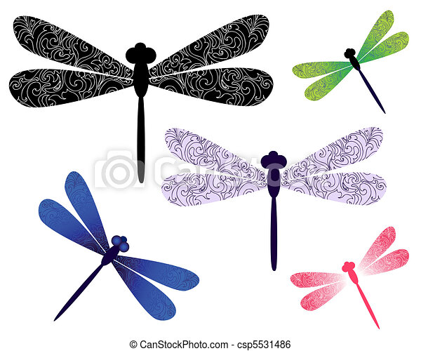 Detail Clipart Dragonflies Nomer 34