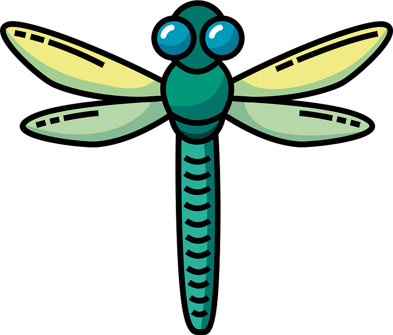Detail Clipart Dragonflies Nomer 4