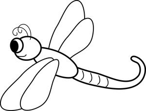 Detail Clipart Dragonfly Black And White Nomer 24