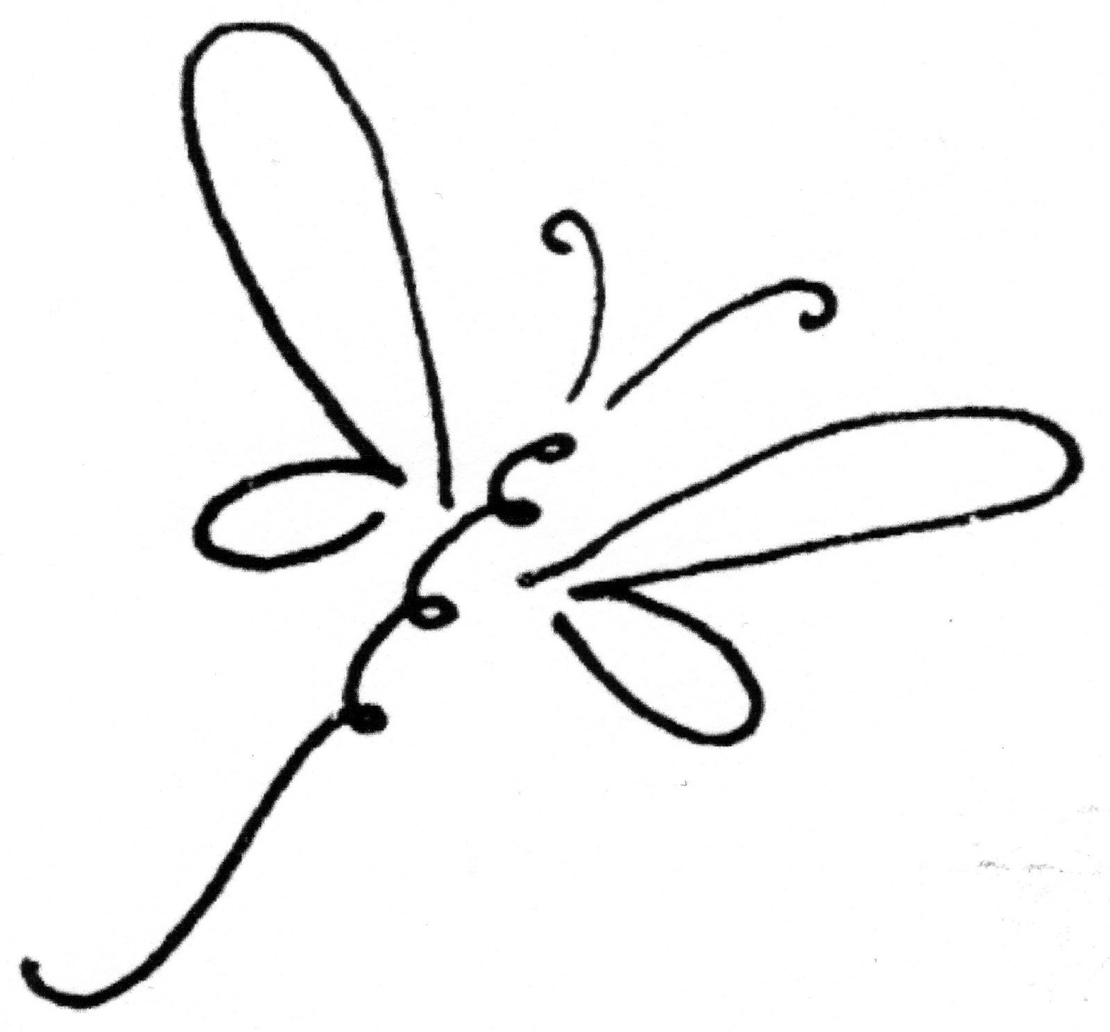 Detail Clipart Dragonfly Black And White Nomer 25