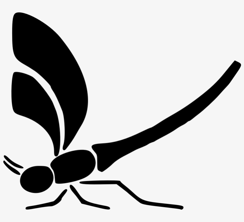 Detail Clipart Dragonfly Black And White Nomer 36