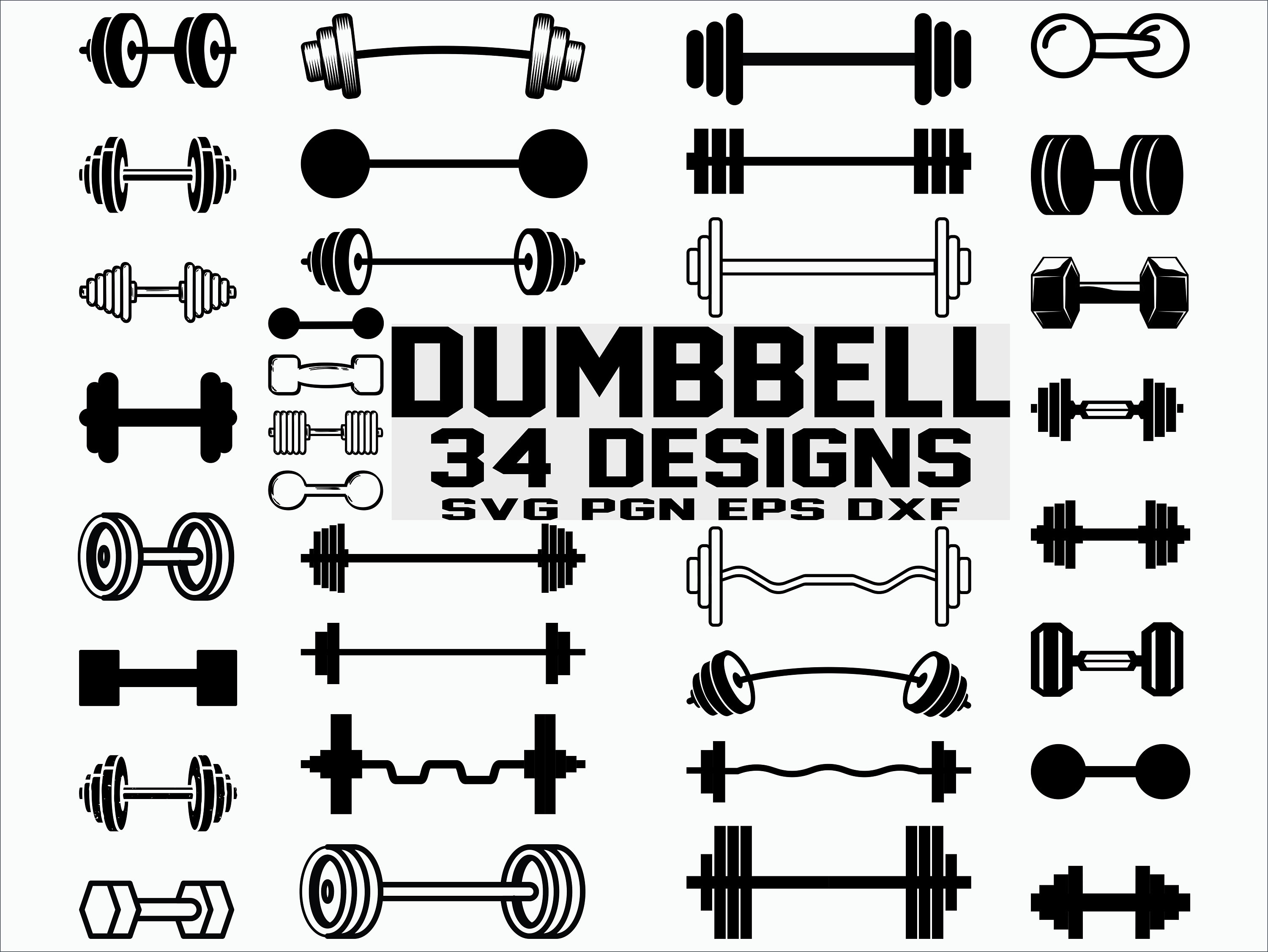 Detail Clipart Dumbbell Nomer 34