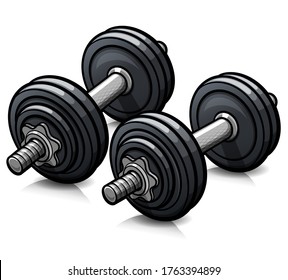 Detail Clipart Dumbbell Nomer 50