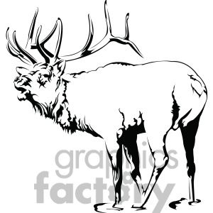 Detail Clipart Elk Nomer 17