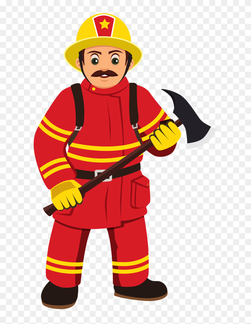 Detail Clipart Firefighter Nomer 17