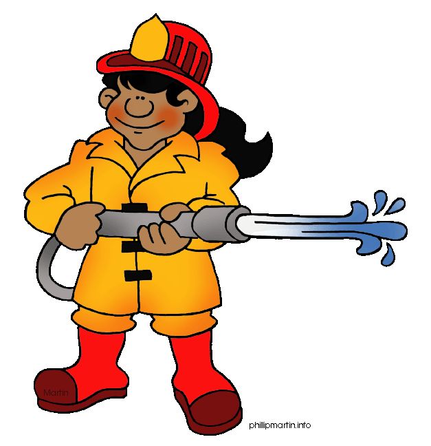 Detail Clipart Firefighter Nomer 18