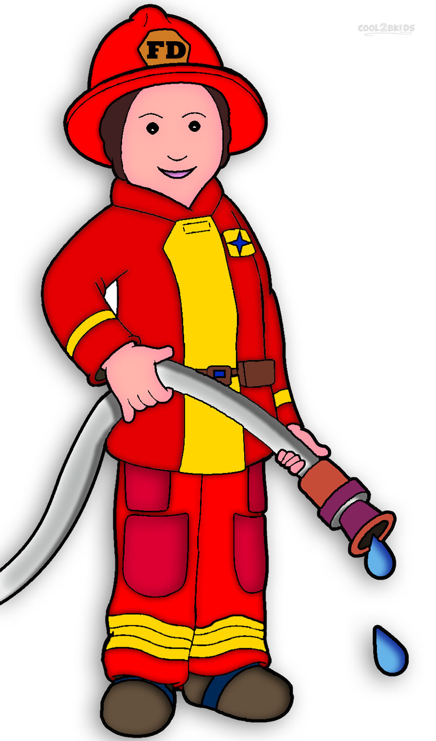 Detail Clipart Firefighter Nomer 25