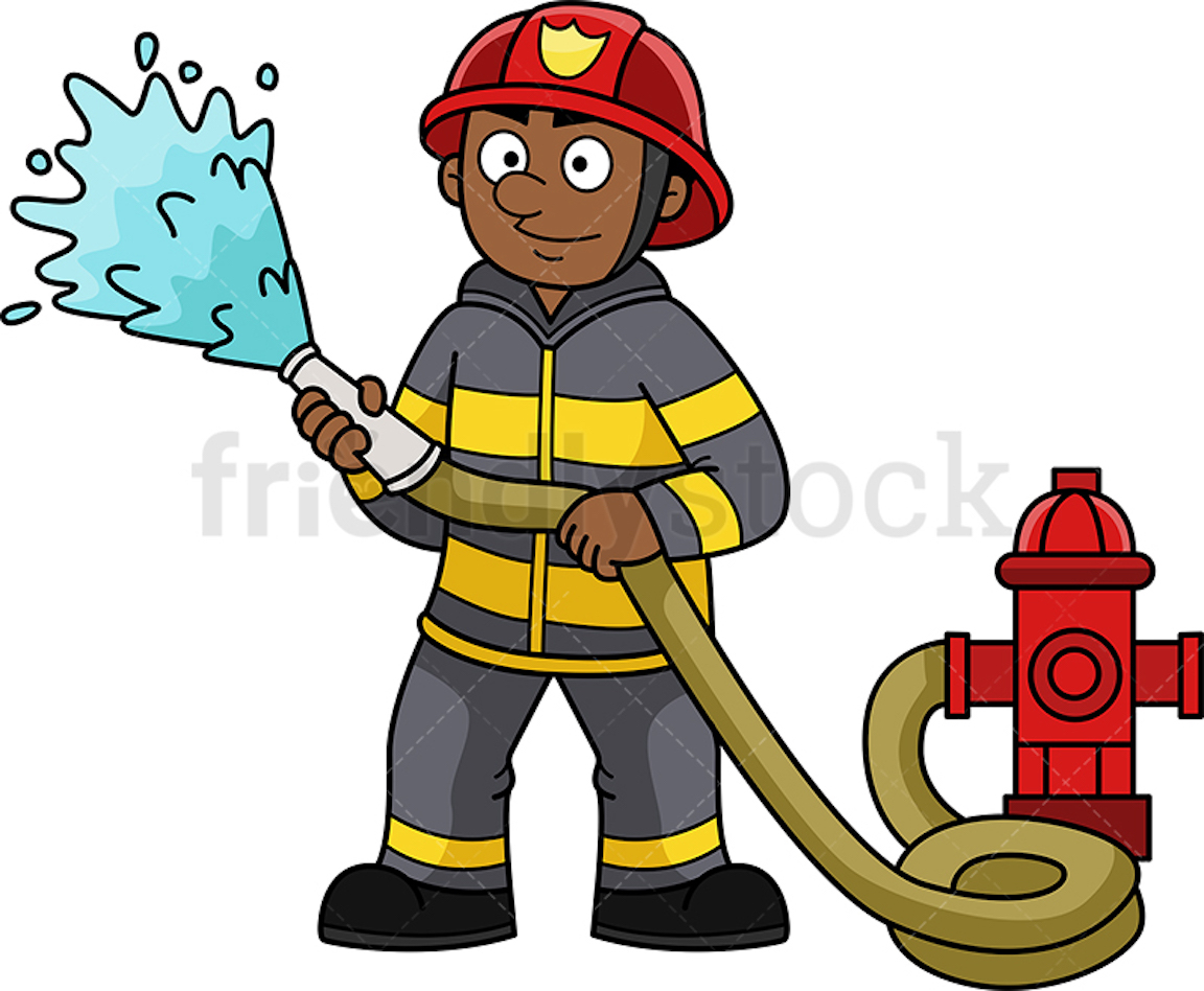 Detail Clipart Firefighter Nomer 4