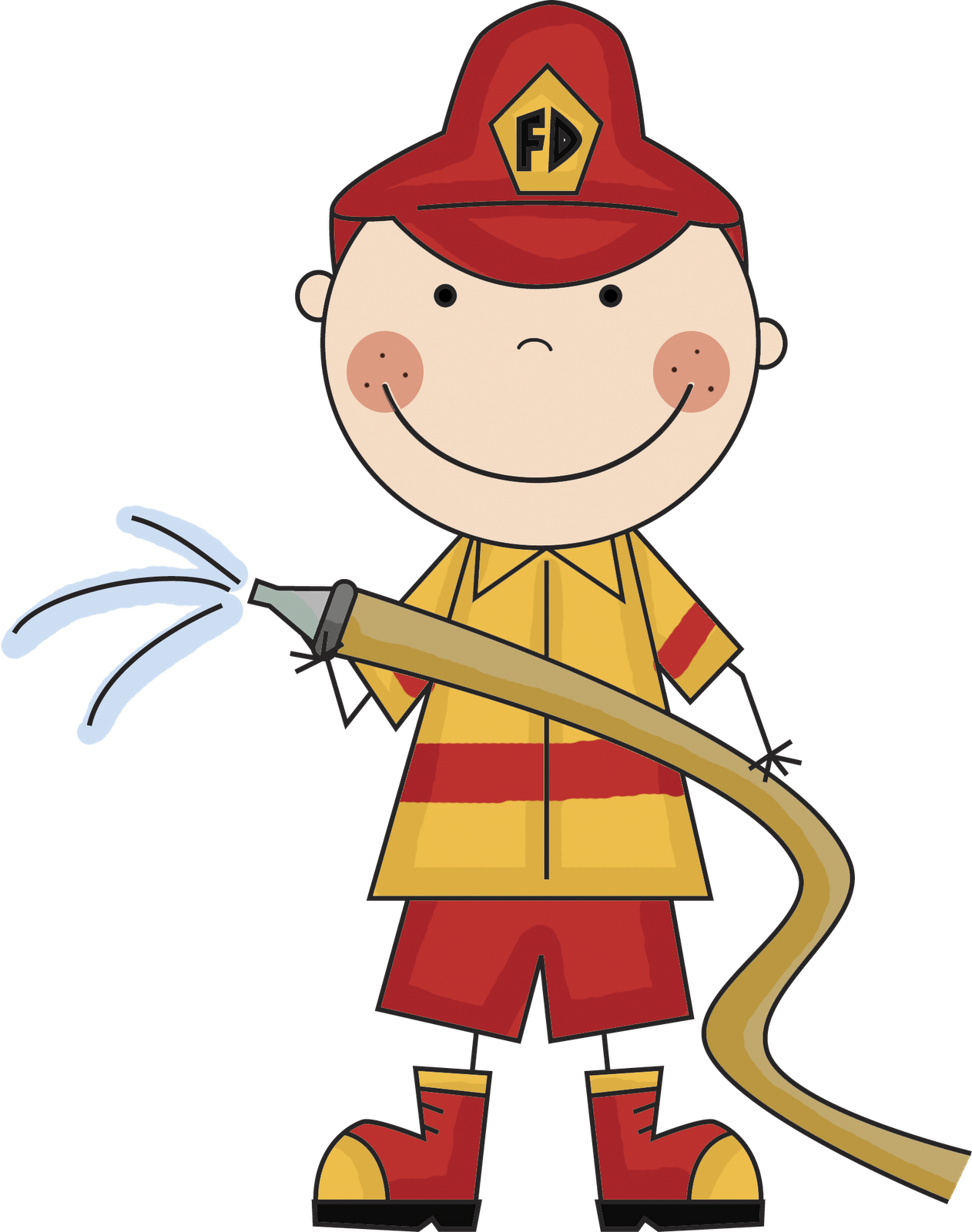 Detail Clipart Firefighter Nomer 43