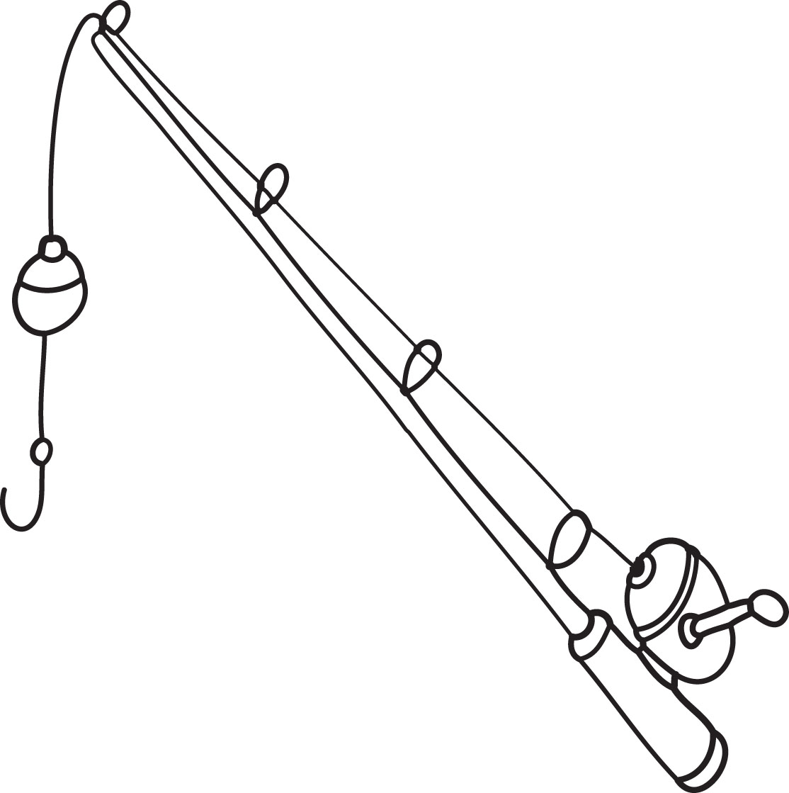 Detail Clipart Fishing Pole Nomer 37