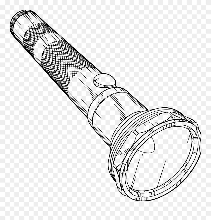 Detail Clipart Flashlight Nomer 44