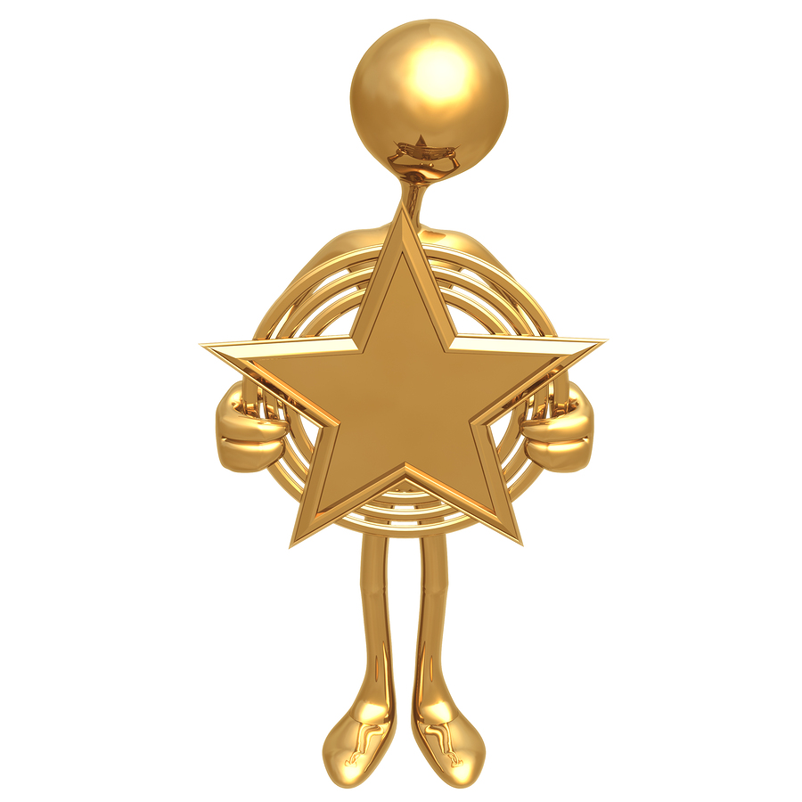 Detail Clipart Gold Star Award Nomer 5