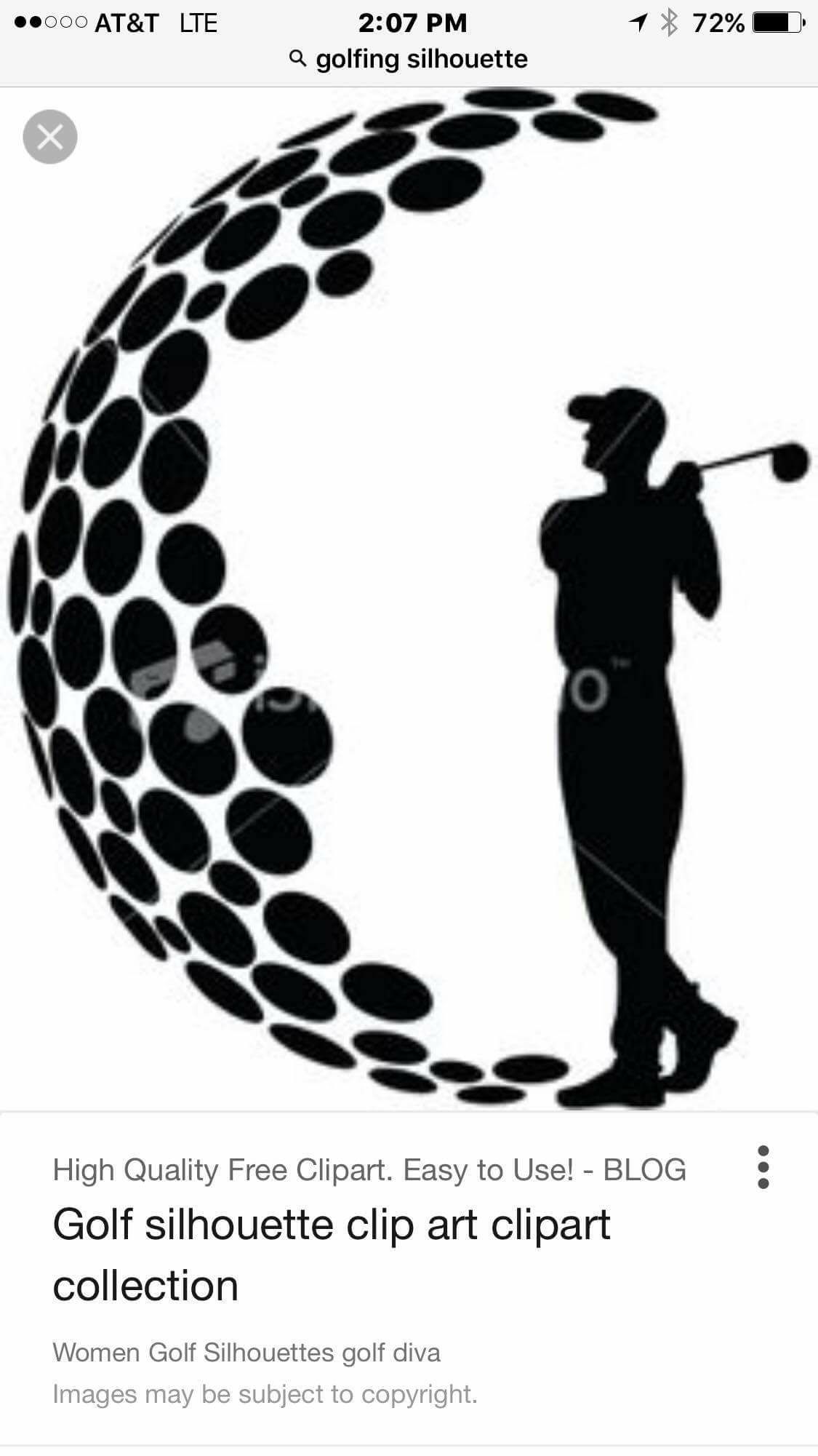 Detail Clipart Golf Silhouette Nomer 32