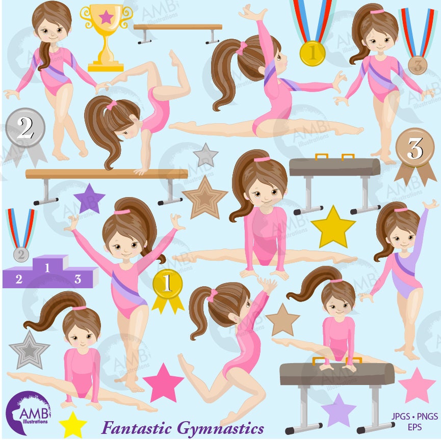 Detail Clipart Gymnast Nomer 25