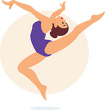 Detail Clipart Gymnast Nomer 28