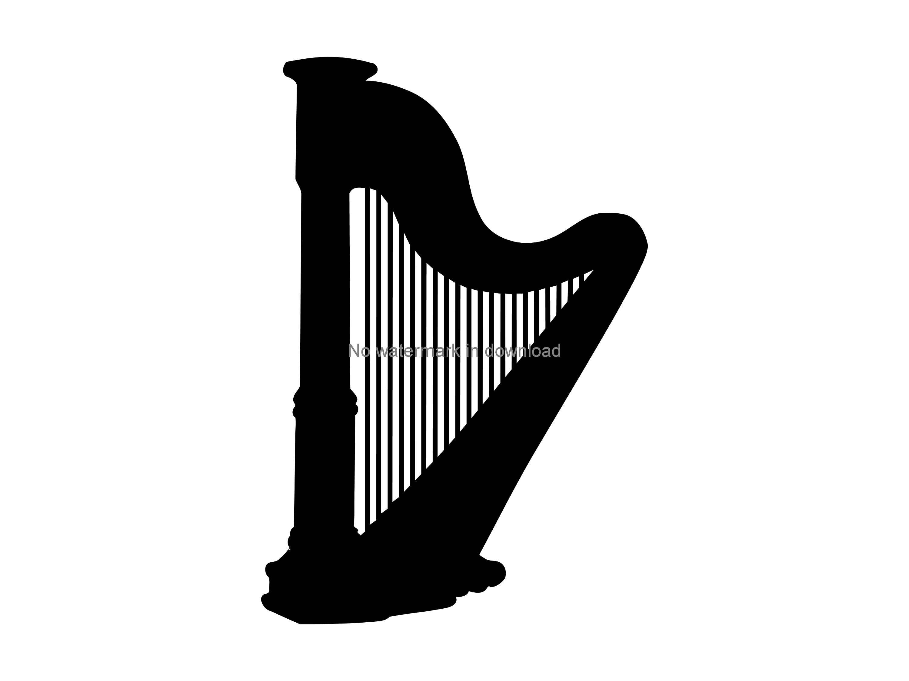 Detail Clipart Harp Nomer 32