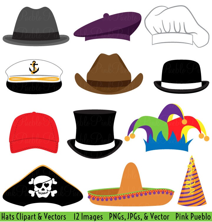 Detail Clipart Hat Nomer 21