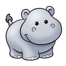 Detail Clipart Hippo Nomer 20