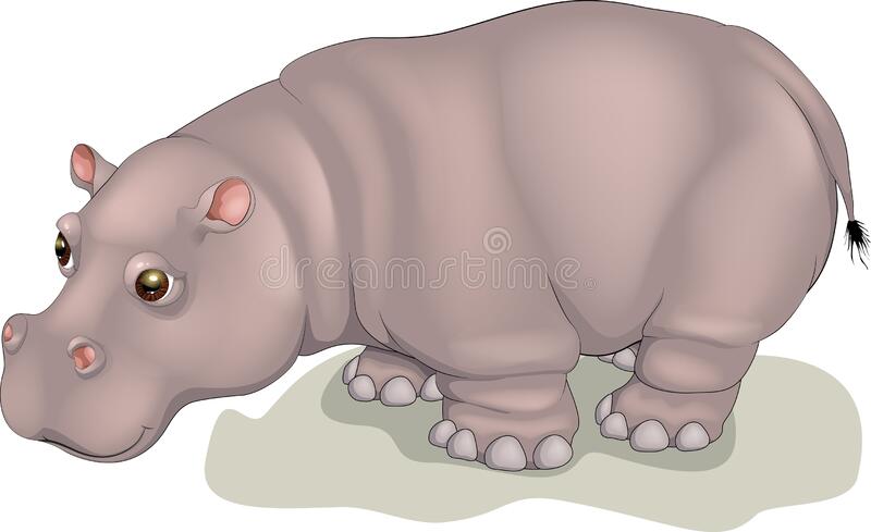 Detail Clipart Hippo Nomer 34