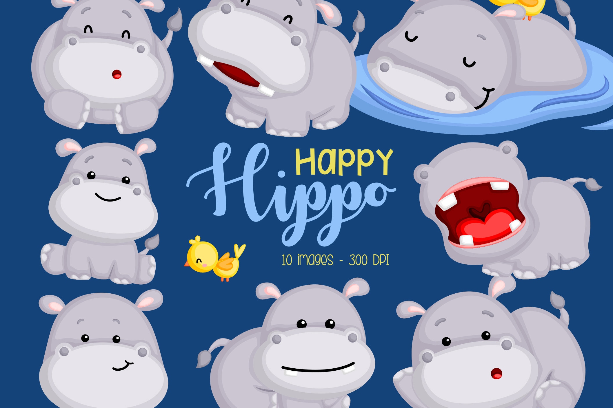 Detail Clipart Hippo Nomer 37