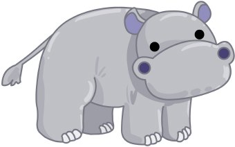 Detail Clipart Hippo Nomer 42