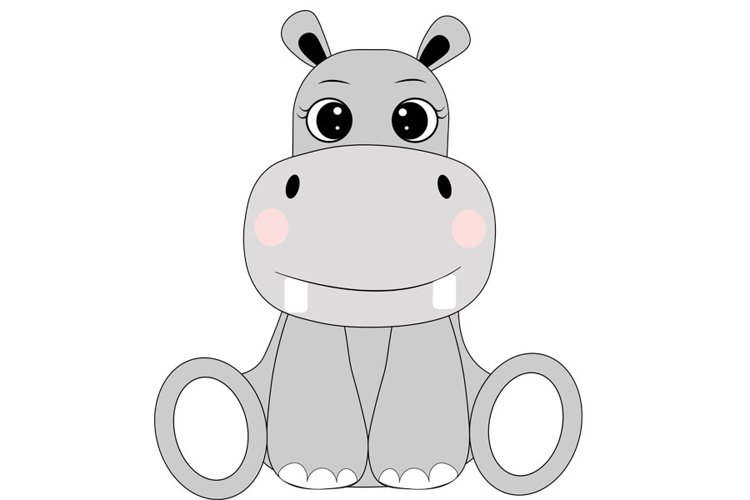 Detail Clipart Hippo Nomer 43