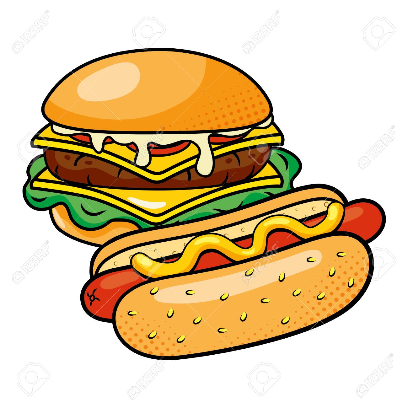 Detail Clipart Hot Dog Nomer 26