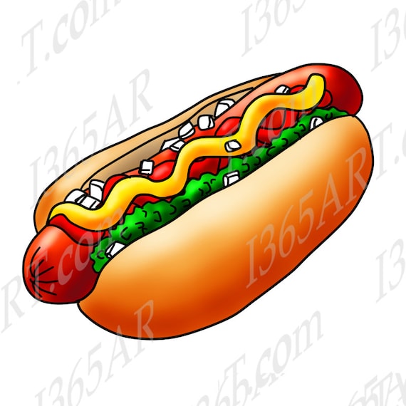 Detail Clipart Hot Dogs Nomer 42