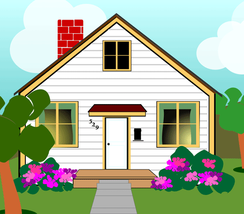 Detail Clipart House Nomer 15