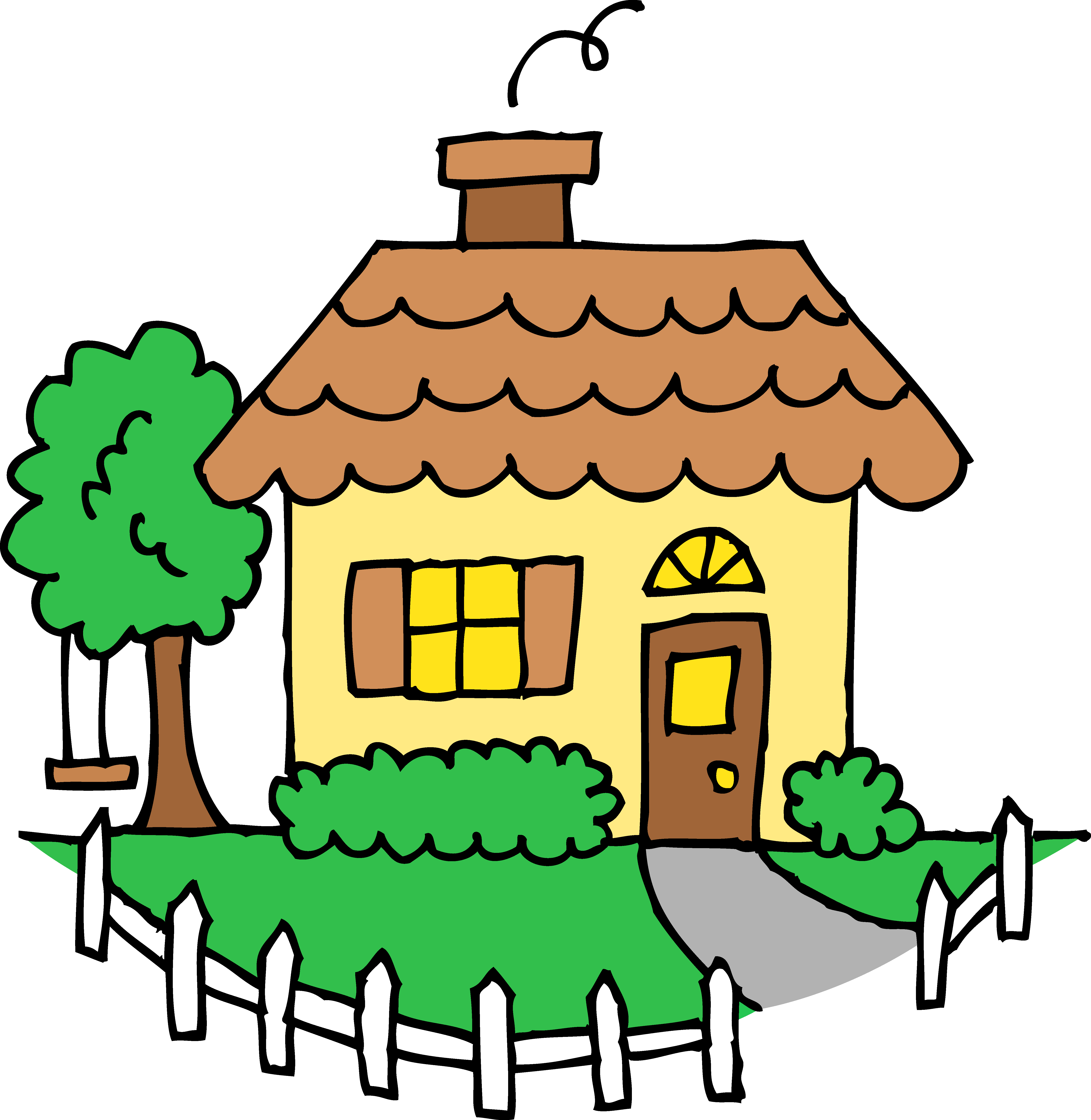 Detail Clipart House Nomer 22