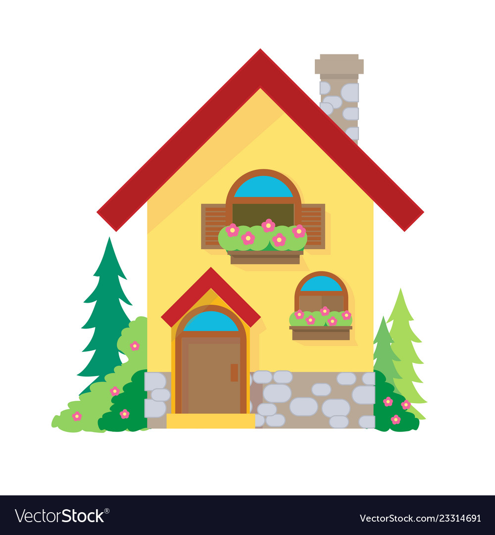 Detail Clipart House Nomer 31