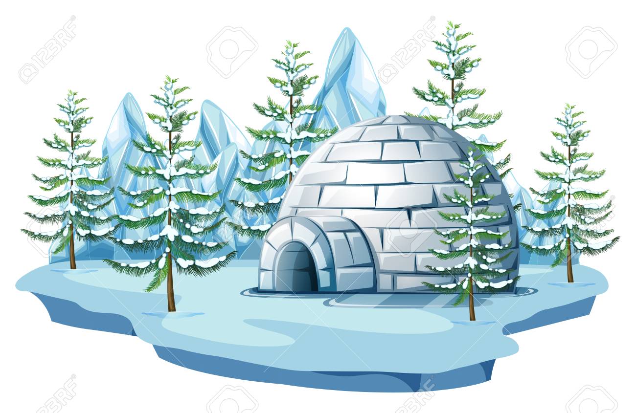 Detail Clipart Igloo Nomer 15